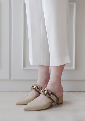YARA HEELS IVORY BROWN YARA HEELS IVORY BROWN